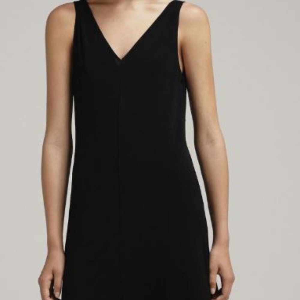 Massimo Dutti Plain Dress With Tie Fasting